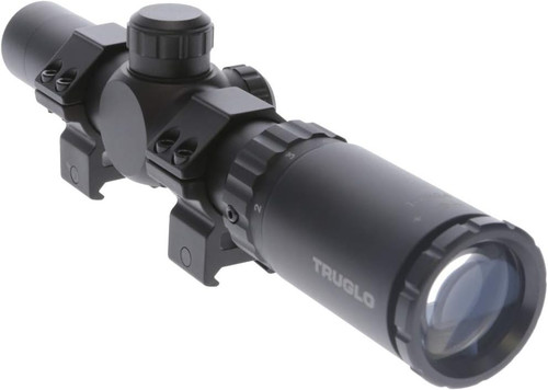 TRUGLO Tru-Brite 30 Hunter Compact Scope 1-4 x 24mm 30MM Tube 1/2 MOA Black