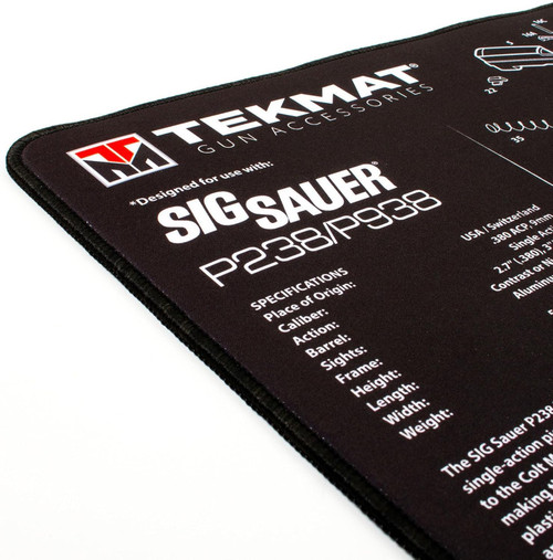 TekMat Ultra 20 Premium 15"X20" - 1/4" Thick Handgun Cleaning Mat Sig Sauer