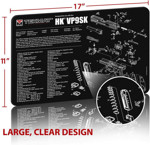 TekMat Original 17" X 11" 1/8" Thick Rifle Maintenance Mat Heckler & Koch