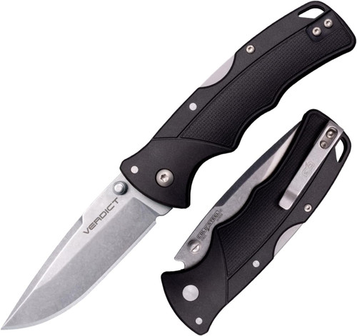 Cold Steel Verdict 3" Spear Point Blade 4.25" GFN Black Hdle Folding Knife