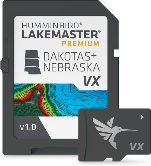 Humminbird LakeMaster Premium Dakotas & Nebraska V1 One Boat Ntwrk VX USED