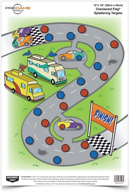 Birchwood Casey Pregame 12" x 18" Shooting Highly Visible Target 8PK