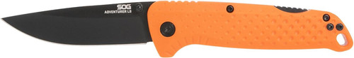 SOG Adventurer LB 3" CRYO 5CR15MOV Steel Lock-Back Mechanism Orange/Black