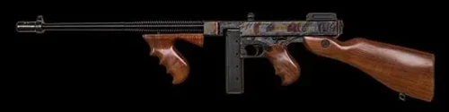 Thompson T1CH 1927A-1 Deluxe 45ACP 18" BBL 20+1 Color Case Hardened Walnut