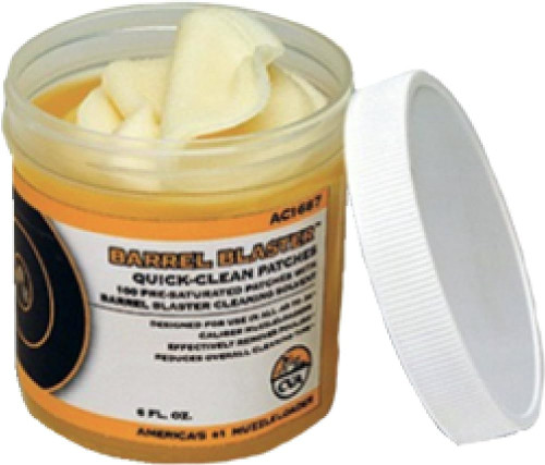 CVA Blackpowder Barrel Blaster Quick-Clean 100 Pre-Saturated Patches