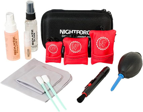 NightForce 12-Piece Professional Optical Cleaning Kit W/ Compact Case A431