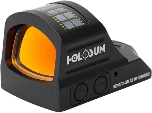 HOLOSUN HE407C-GR X2 Green 2MOA Dot Solar Failsafe Shake Awake