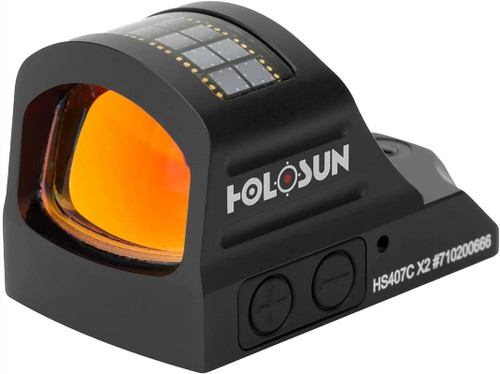 HOLOSUN HS407C-X2 Open Reflex Optical Sight 2 MOA Dot Reticle Only