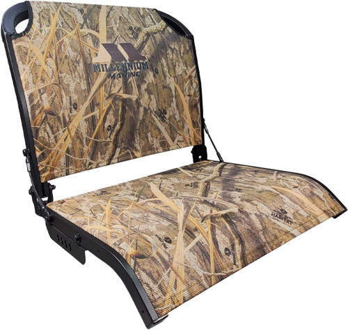 Millennium Outdoors Marine Boat Seat 400lb. Cap -Shadow Grass - B-100-SGH