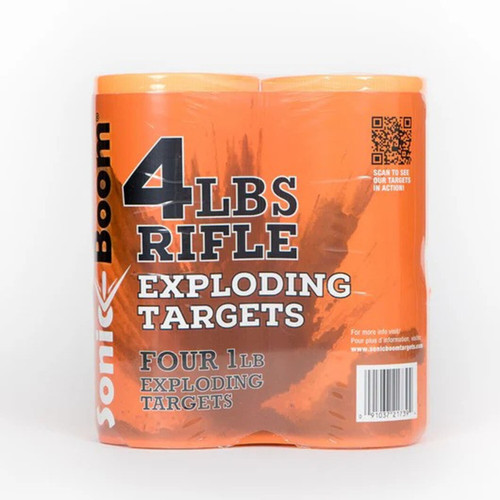 Sonic Boom 4 Pound Exploding Rifle Target - 4 1lb Pack - SBT014P