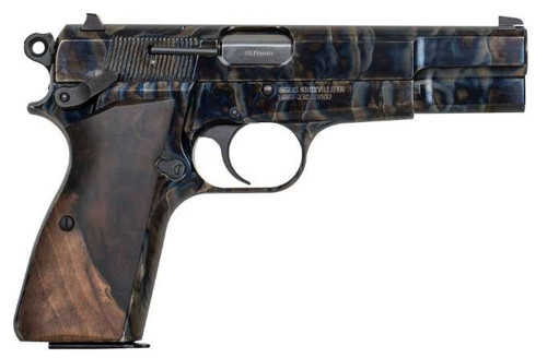 MAC Inglis 12000010 GP-35 9mm 15+1 4.7" BBL Case Hardened Turkish Walnut