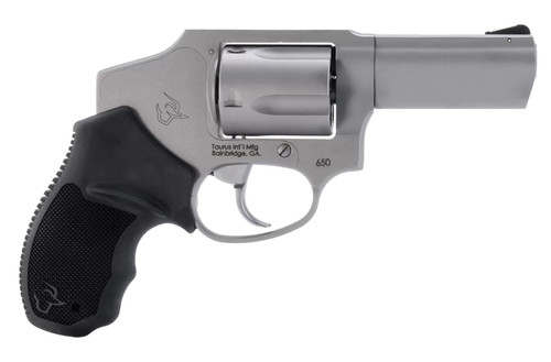 Taurus 2-650139 650 357 Mag 3" BBL Stainless Rubber Grip Concealed Hammer