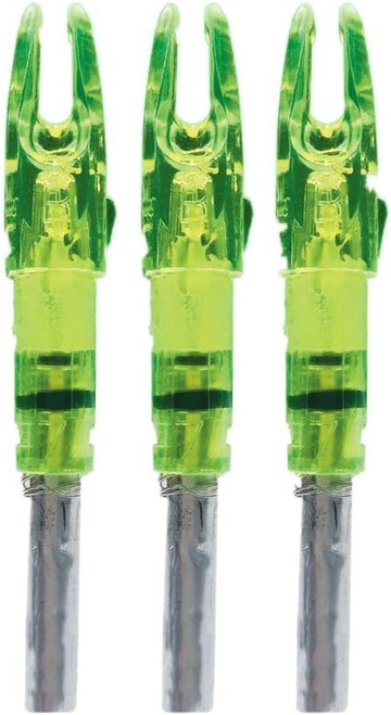 Lumenok Signature Green S Lighted Arrow Nock 3 Pack 6.5mm SL3G