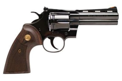 Colt PYTHONBP4WTS Python Target 357Mag 4.25" BBL Blue Walnut Medallion Grip