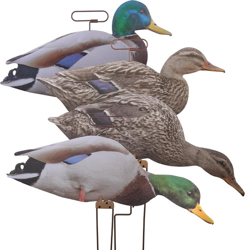 Higdon Outdoors Flats Mallard Motion Silhouette Waterfowl Decoy 12-Pack