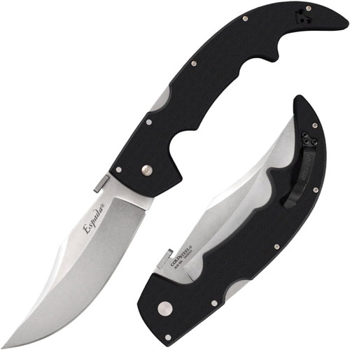 Cold Steel Espada 5.5" Blade Blk G-10 Hdle Pocket Knife W/ Tri-Ad Lock USED
