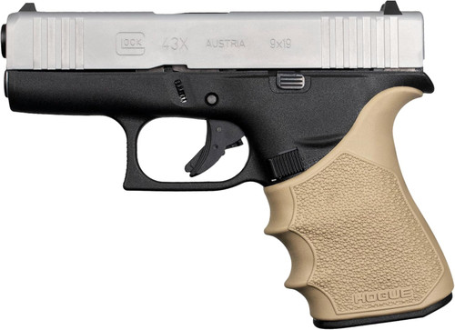 Hogue HandAll Beavertail Rubber Grip Sleeve Glock 43X, 48 Flat Dark Earth