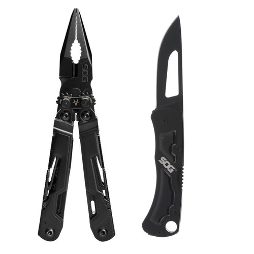 SOG PowerPint Mini Multi Tool & Centi II Folding Pocket Knife Combo USED