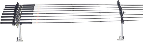 Millennium Marine R-300 Rod Transport Rack W/ Spyderlok Teeth Aluminum