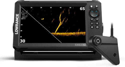 Lowrance Eagle Eye Transducer 9” Live Sonar W/ C-MAP Discover OnBoard USED
