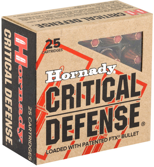 Hornady 90250 Critical Defense 9mm Luger 115 gr Flex Tip eXpanding 125 Rounds