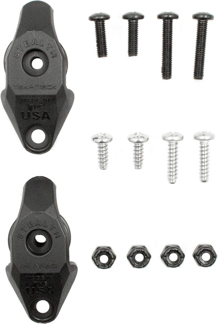 YakAttack Kayak Stealth Pulley with Hardware Black 2 Pack One Size