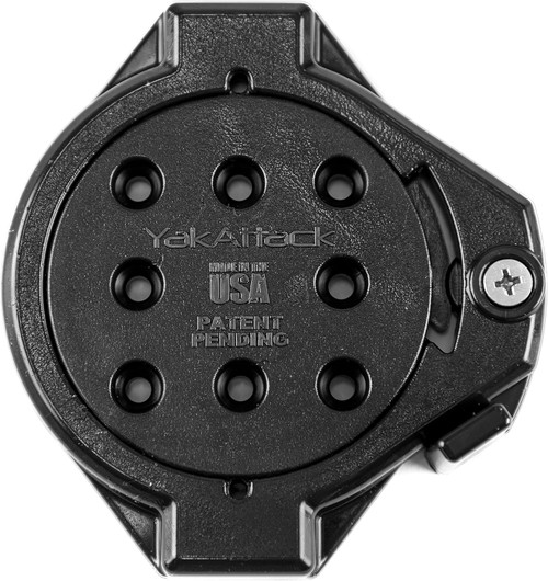 YakAttack TetherTube Turret Adj Rod Mount BlackPak Pro W/ 12 Positions BLK