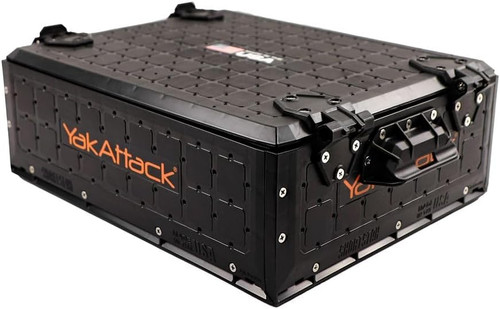 YakAttack ShortStak Solo Storage Box Low-Profile Crate W/ Lid 13"x16" Blk