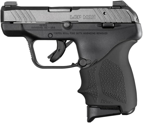 Hogue HandAll Beavertail Rubber Grip Sleeve for Ruger LCP Max Black 18130