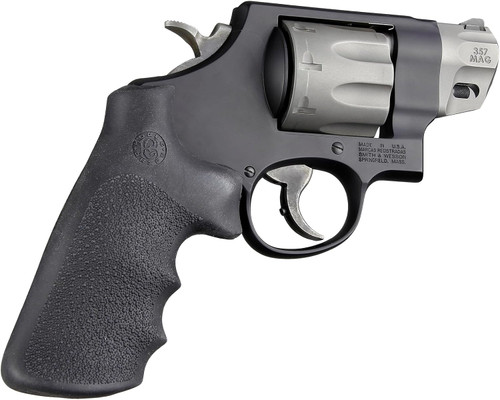 Hogue OverMolded Rubber MonoGrip S&W K, L, N, X, Z-Frame Round Butt Blk