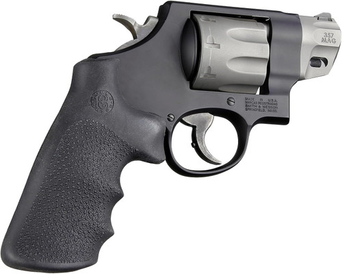 Hogue OverMolded Rubber MonoGrip S&W K, L, N, X, Z-Frame Round Butt Blk