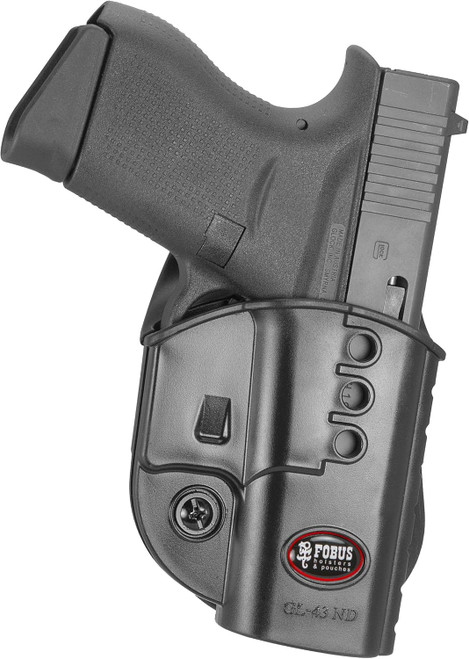 Fobus Evolution Paddle Holster for Glock 43 Right Hand Black USED