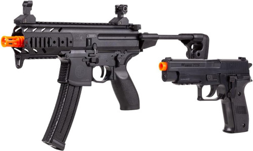 Sig Sauer SIG1 Airsoft Combo Kit MPX & P226 Spring Operated 6MM BB Black