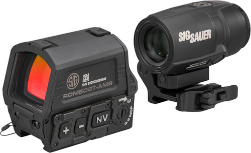 Sig Sauer ROMEO8T-AMR 1x40mm Red Dot/JULIET3T-MICRO 3x22mm Magnifier Combo