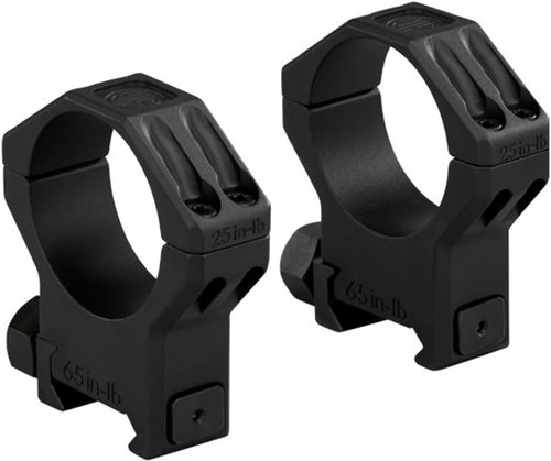 Sig Sauer ALPHA6 30mm Scope Rings Picatinny/Weaver - Blk - High 1.12"