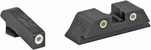Trijicon Bright & Tough Night Sight Wht Front/Rear Grn Lamps Glock 17-45