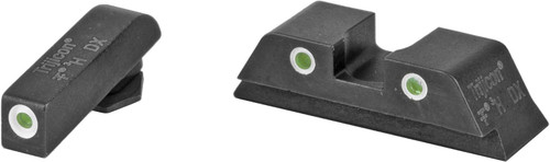 Trijicon Bright & Tough Night Sight Wht Front/Rear Grn Lamps Glock 17-45