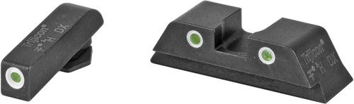 Trijicon Bright & Tough Night Sight Wht Front/Rear Grn Lamps Glock 17-45