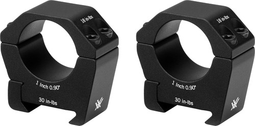 Vortex Optic Sport Riflescope Rings 1" Medium Height (0.90"/22.9MM) Black