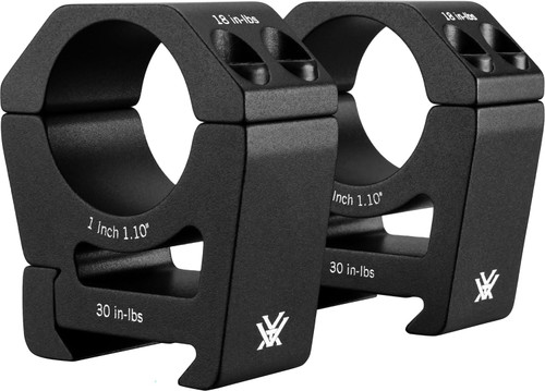 Vortex Optic Sport Riflescope Rings 1" High Height (1.10"/27.9MM) Black