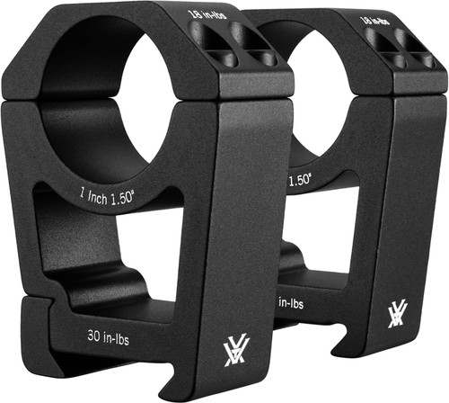 Vortex Optic Sport Riflescope Rings 1" Xtra High Height (1.50"/38.1MM) Blk