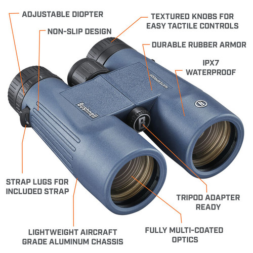 Bushnell H2O 10x42mm Binocular Waterproof & Fogproof Boating/Hiking USED