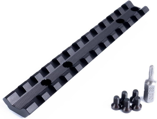 EGW Picatinny Rail For Savage Revel Lever Action - 0 MOA Hardware Included