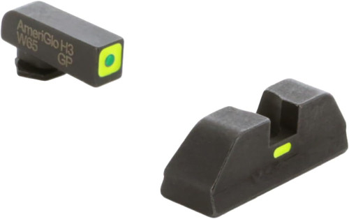 Ameriglo Glock Cap Night Sight Set Square Outline Front Non Tritium Rear