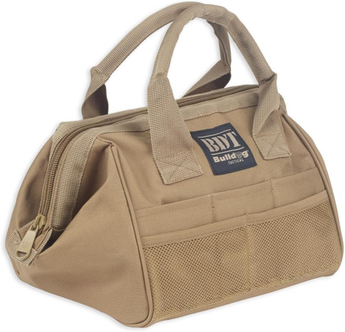 Bulldog Ammo & Accessory Bag W/ Reinforced Steel Frame - Tan