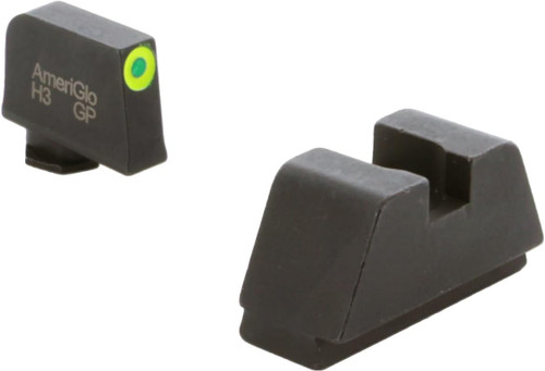 Ameriglo Glock XL Tall Green Tritium LumiGreen Outline/Flat Black