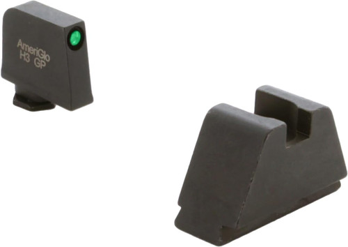 Ameriglo Glock 3XL Tall Green Tritium Black Outline/Flat Blk GL-811