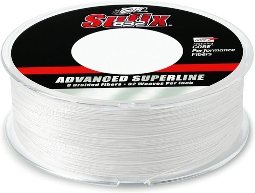 Sufix 832 Advanced Superline 40 Lb, 600 Yards, Ghost White - 660-240GH