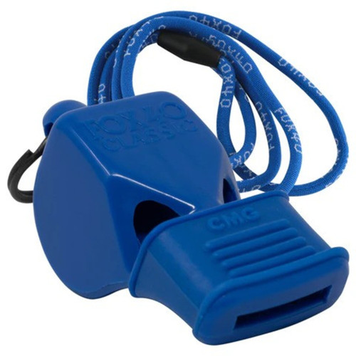 Fox 40 Classic CMG (Cushioned Mouth Grip) W/ Breakaway Lanyard - Blue