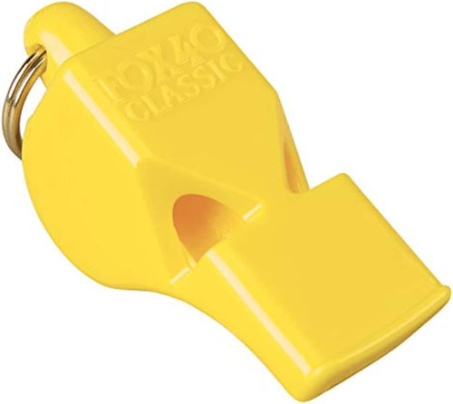Fox 40 Classic Safety 3-Chamber Pealess Whistle 115 dB - Yellow